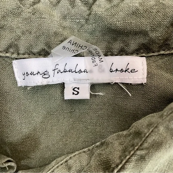 Young Fabulous & Broke River Run Raw Hem Romper - Picture 5 of 11